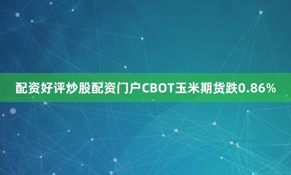 配资好评炒股配资门户CBOT玉米期货跌0.86%