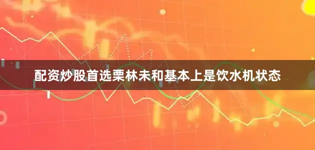 配资炒股首选栗林未和基本上是饮水机状态