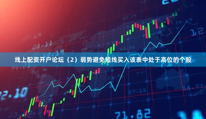 线上配资开户论坛　　（2）弱势避免短线买入该表中处于高位的个股